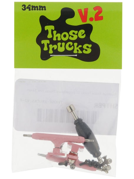 Slushcult Those Trucks V2 Fingerboard Trucks Pink 34mm