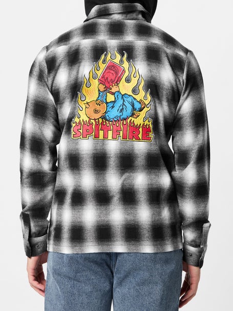 Spitfire Demonseed Hooded Flannel\Black/White