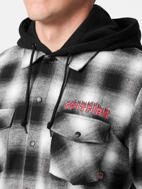 Spitfire Demonseed Hooded Flannel\Black/White