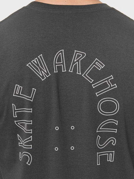 Skate Warehouse Deck Outline T-Shirt Vintage Black