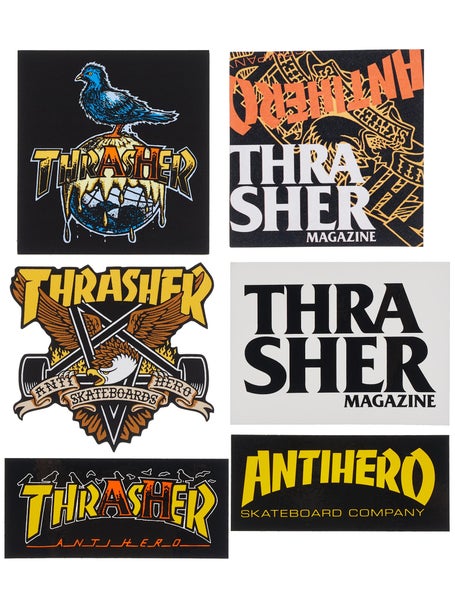 Thrasher x Anti Hero Sticker Pack