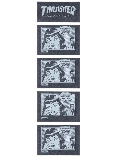 Thrasher Grip Strips 10 x 7 Griptape