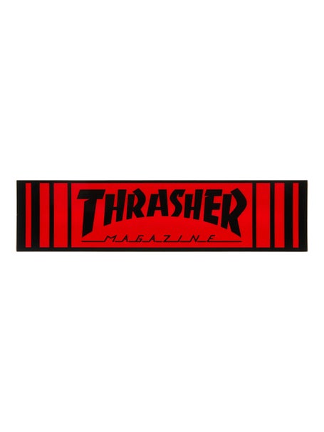 Thrasher Bar 8 Sticker\ lack/Red