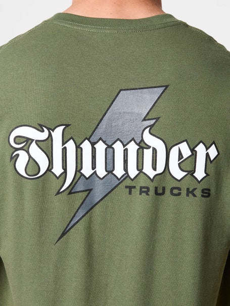 Thunder Bolt Script T-Shirt\Military Green