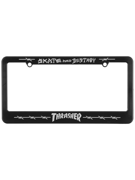 Thrasher Barbed Wire License Plate Holder