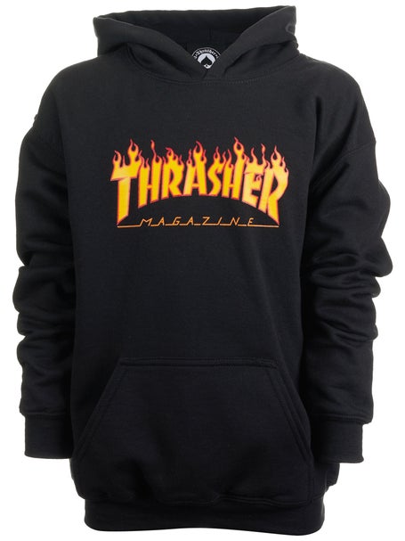 Thrasher Flame YOUTH Hoodie\Black