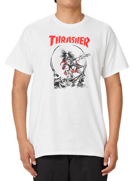 Thrasher Outlaw 2-Tone T-Shirt\White