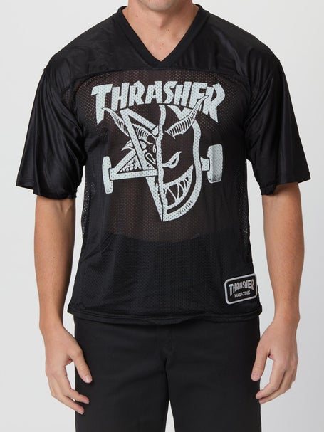 Thrasher x Spitfire Thrash & Burn Football Jersey\Black