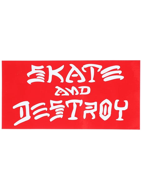 Thrasher Skate And Destroy Large Sticker Red