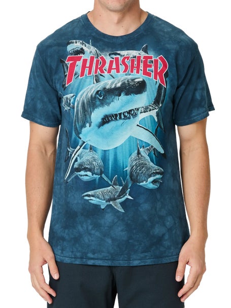 Thrasher x The Mountain Shark T-Shirt\Blue