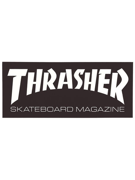 Thrasher Skate Mag Logo Medium Sticker Black