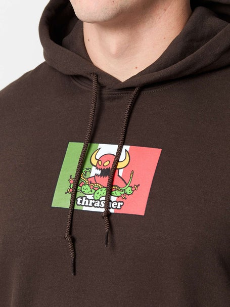 Thrasher x Toy Machine Hecho Hoodie\Dark Chocolate