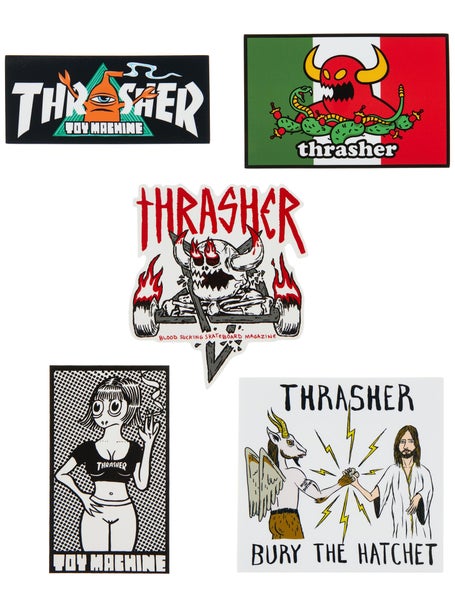 Thrasher x Toy Machine Sticker Pack