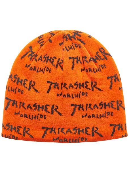 Thrasher Worldwide Skully Beanie\Orange