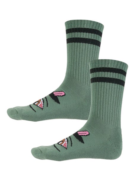 Toy Machine Bloodshot Crew Socks\Forest