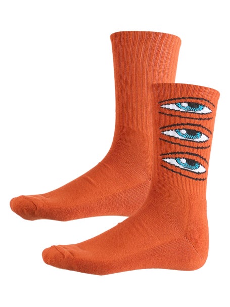Toy Machine Eye Stack Crew Socks\Rust