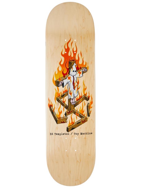 Toy Machine Templeton Charred Cross Deck 8.5 x 32.25