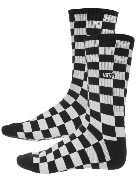 Vans Checkerboard Crew Socks\Black/White