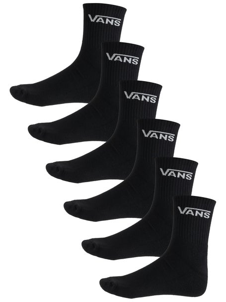 Vans Classic Half Crew Socks 6pk\Black