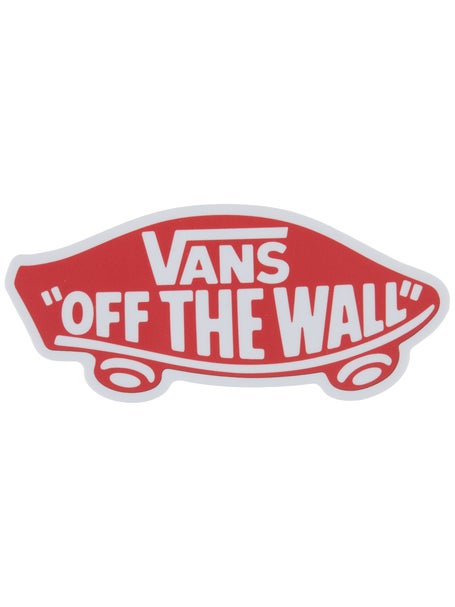 Vans Off The Wall Red Sticker 5