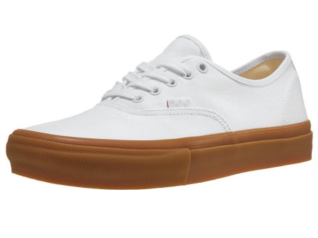 Vans Skate Authentic Shoes White/Gum Skate Warehouse