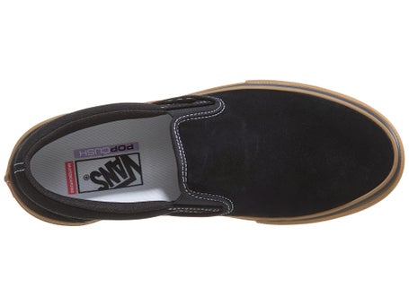 Vans Skate Slip-On Shoes Black/Gum/White | Skate Warehouse