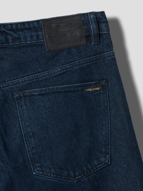 Comycom Jeans A Zampa Uomo Dirty Light Blue - Taglio Anni '70 - 98% Cotone 2% Elastan - 12 Oz - Vestibilità Aderente E Svasata - 33W X 32L