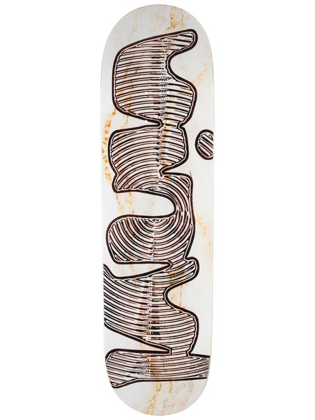 Vinyl Spiral White Marble Deck 8.5 x 32
