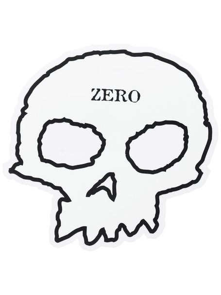 Zero Skull Sticker White