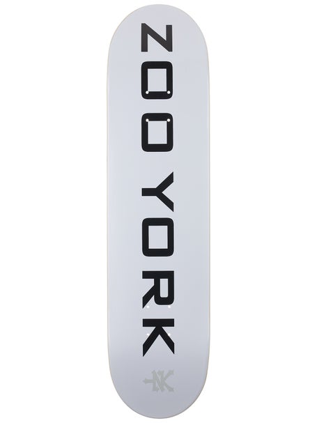 Zoo York OG 95 Logo Block White/Black Deck 7.75 x 31.75