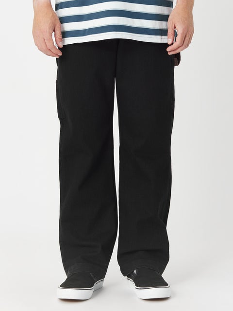 Carhartt WIP Double Knee Pant | Black (Rinsed)