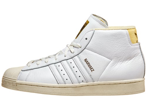Adidas Pro Model ADV x Sam Shoes White/White/Yellow - Skate Warehouse