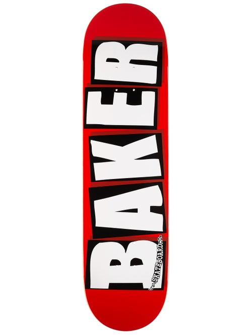 optocht zuiger Vijf Baker Brand Logo White Deck 8.125 x 31.5 - Skate Warehouse