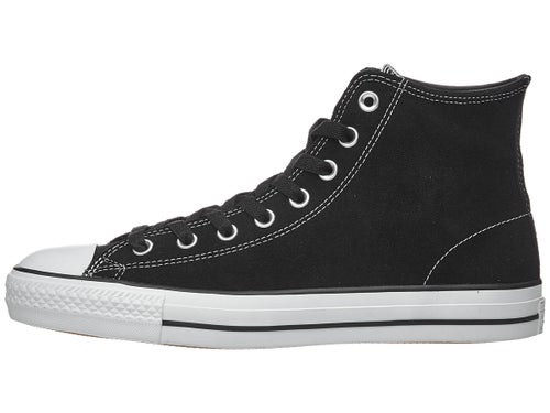 Derivar fábrica Alegre Converse CTAS Pro Hi Shoes Black/Black/White Suede - Skate Warehouse