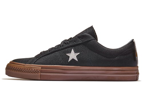 dutje uitbarsting Regulatie Converse One Star Pro Shoes Cordura Black/White/Gum - Skate Warehouse