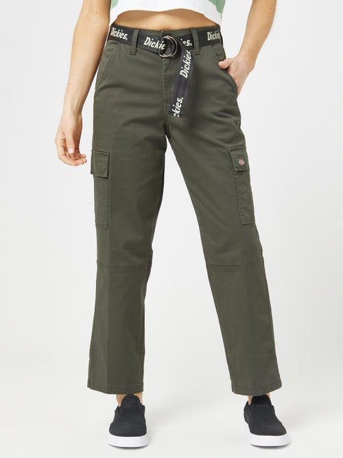 Cropped Cargo Pants Olive Green - Skate Warehouse
