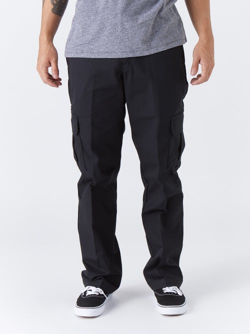 Abe Fare Traditionel Dickies 595 Regular Fit Cargo Pant Black - Skate Warehouse