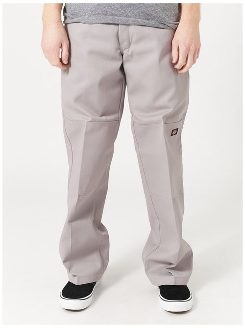 Dickies Double Knee Work Loose Fit Pant Silver Skate Warehouse