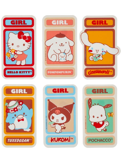 Girl Team Kitty 6 Sticker Pack