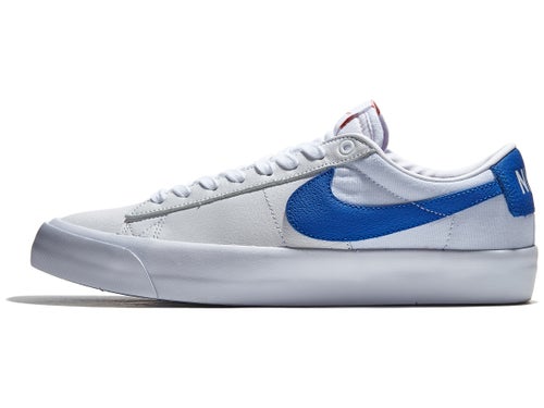 Nike Sb Blazer Low Pro Gt Iso Shoes White Varsity Royal Skate Warehouse