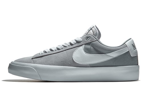 Nike Sb Blazer Low Pro Gt Shoes Wolf Grey White Skate Warehouse