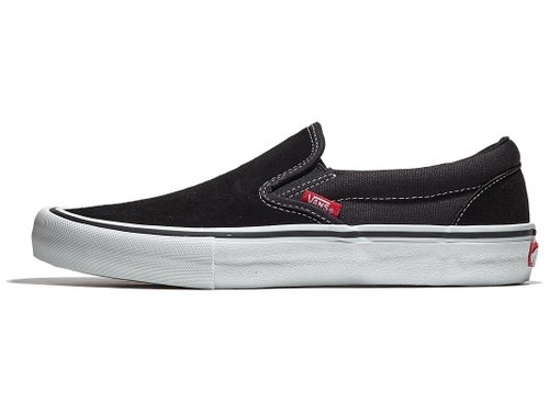 Vans Slip On Pro Shoes Black White Gum Skate Warehouse