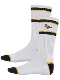 AH Basic Pigeon Emb Socks  White/Black/Yellow