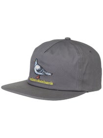 Anti Hero Lil Pigeon Snapback Hat Charcoal/Yellow