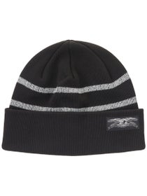 Anti Hero Stock Eagle Label Stripe Beanie Black/Grey