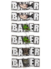 Baker Emergers Stickers 6 Pack