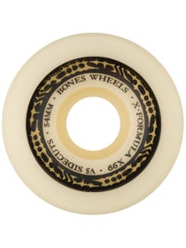 BONES X-Formula XCell V6 Wide Cut Ruote Skate 97a 56mm, Bianche, Scorrimento Liscio