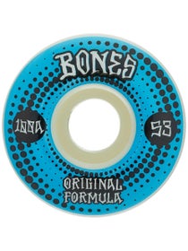 Bones Originals 100a V4 Wide Wheels White