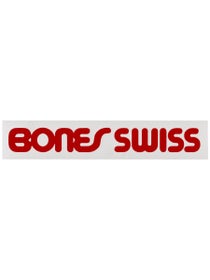 Bones Swiss Type Filled Sticker Red