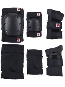 Bullet Adult Safety Set (knee/elbow/wrist) Black